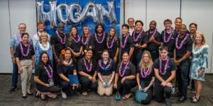The Hogans and Drs. Lynn Babington and Roy Panzarella congratulate the incoming Hogan Entrepreneurial cohort of students, as well as the program's newly minted graduates.