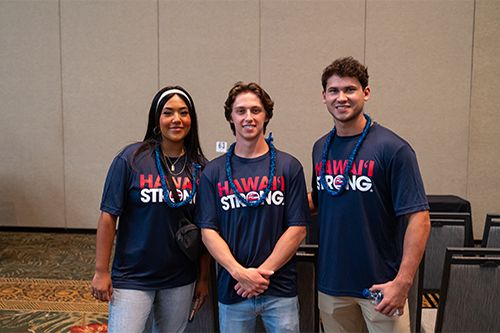 Chaminade students volunteered to organize LEI Career Fair.
