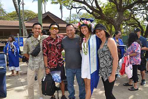 Caitlin Bocobo poses with her two brothers, and mom and dad, Misty and Brian Bocobo.