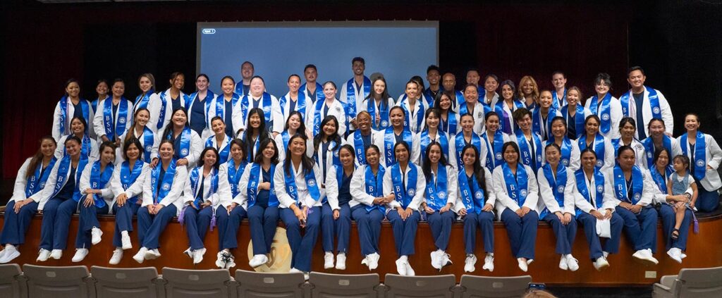 Seventy-one nursing students received their ceremonal Nursing Pins during the annual Pinning Ceremony that occurs the morning of commencement.