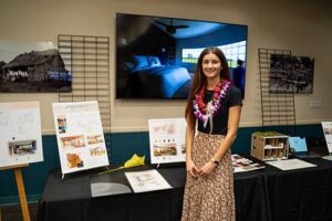 Erin Kelly's project was to reimagine the Maunalua Fishpond Center in East Oahu.