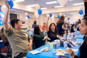 Attendees to the Recent Alumni Reunion enjoyed the camaraderie, the laughs, the games and the buffet dinner.