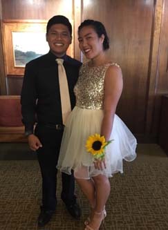 Clarke Antonio and Vanessa attended the Commencement Ball as a couple.