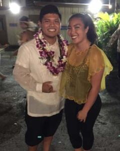 Clarke Antonio and Vanessa Ignacio danced the traditional Filipino tinikling during Extravaganza.