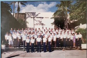 After graduating from Chaminade, Estela landed a position at the Hickam Air Force Base as a Management Analyst Palace Acquire) Intern, a lead found through Chaminade's career center.