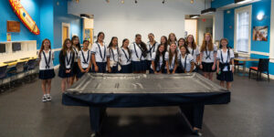 The second cohort of Sacred Hearts Academy juniors to participate in Chaminade's Early College Program visited campus for the first time on August 8.