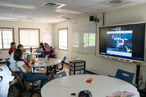 On the final day of the worokshop, students learned how to teach robotics to elementary kids, providing them with resources and lesson plans.