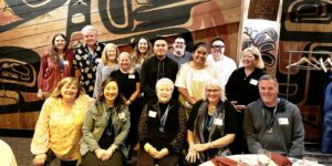Fourteen alumni showed their true Silversword blue when they attended a Seattle Reunion on Sept. 26 at Ivar's Salmon House on Lake Union.