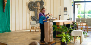 Dr. Therese Lysault addressed the role of Catholicism in bioethics.