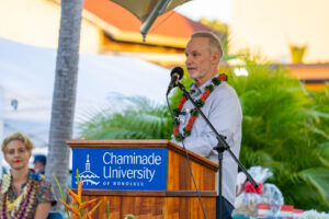 Gary Hogan, CEO of Hogan Hospitality Group, addressed attendees at the celebration event.