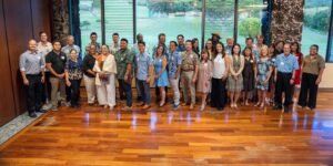 Close to 39 MBA alumni gathered for a casual Pau Hana at the Oahu Country Club.
