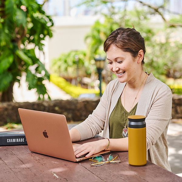 student studying