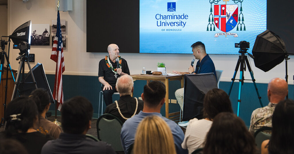 New Honolulu Bishop Gathers With Young Faithful at Chaminade