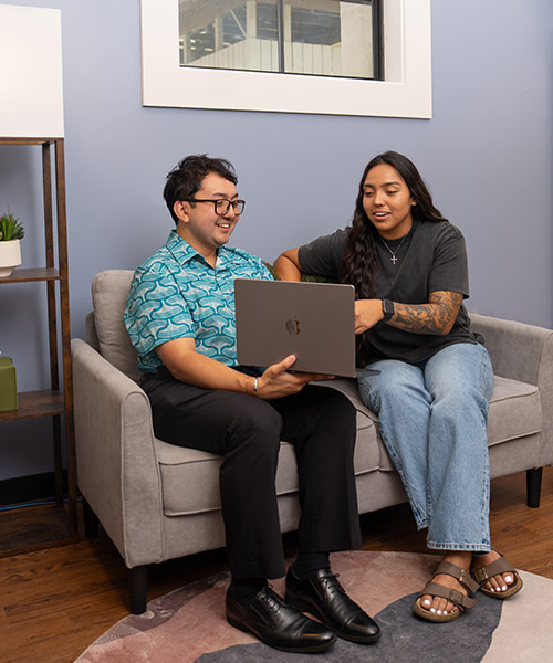 an academic advisor meeting with a student